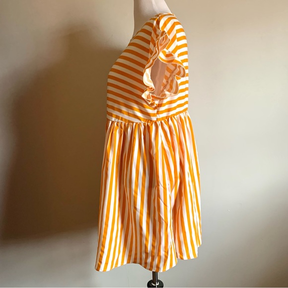 SHEIN Curve Short Flutter Sleeve Mini Striped Dress XL - Picture 3 of 8